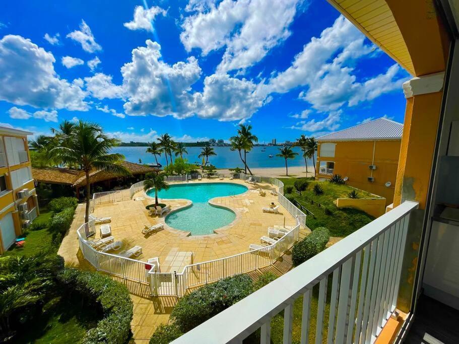 Superbe Studio Lumineux, Vue Sur Piscine Et Mer Baie Nettle エクステリア 写真