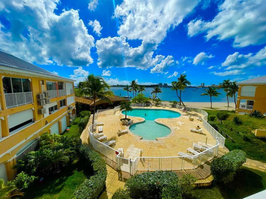Superbe Studio Lumineux, Vue Sur Piscine Et Mer Baie Nettle エクステリア 写真